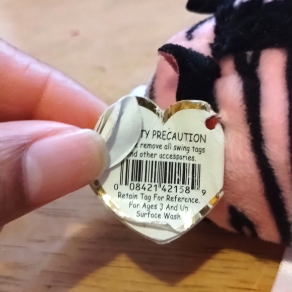 •Teeny Ty Beanie Babies Pennie Zebra - Picture 17 of 17